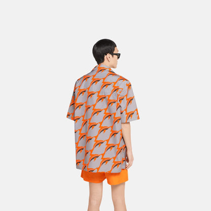 Printed Light Cotton Poplin Shirt
