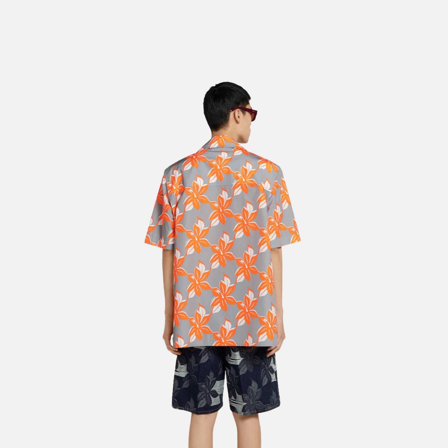 Printed Light Cotton Poplin Shirt
