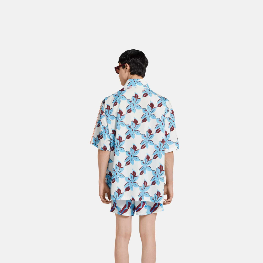 Printed Oversize Cotton Poplin Shirt