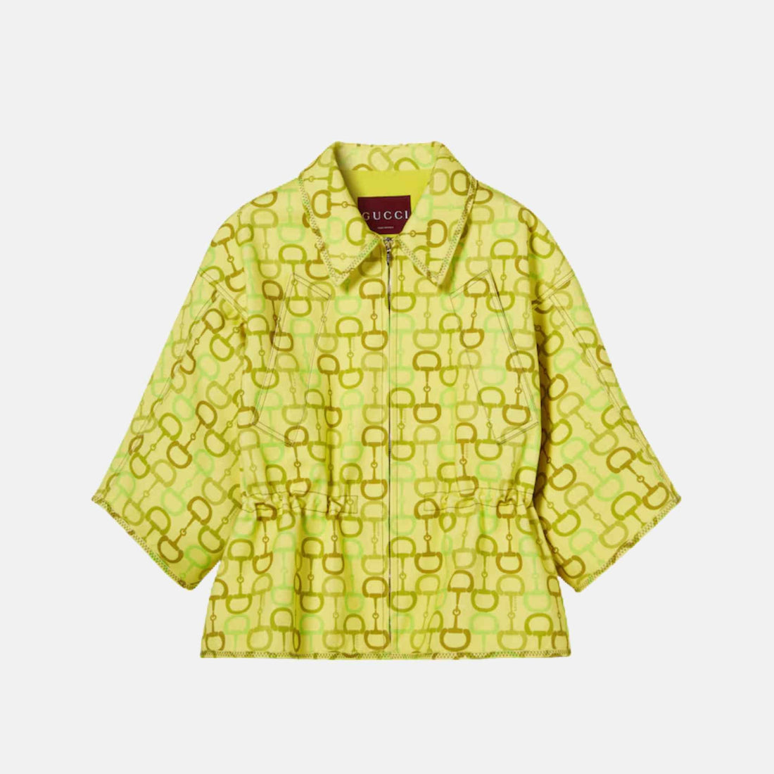 Printed Short Sleeve Boxy Jacket