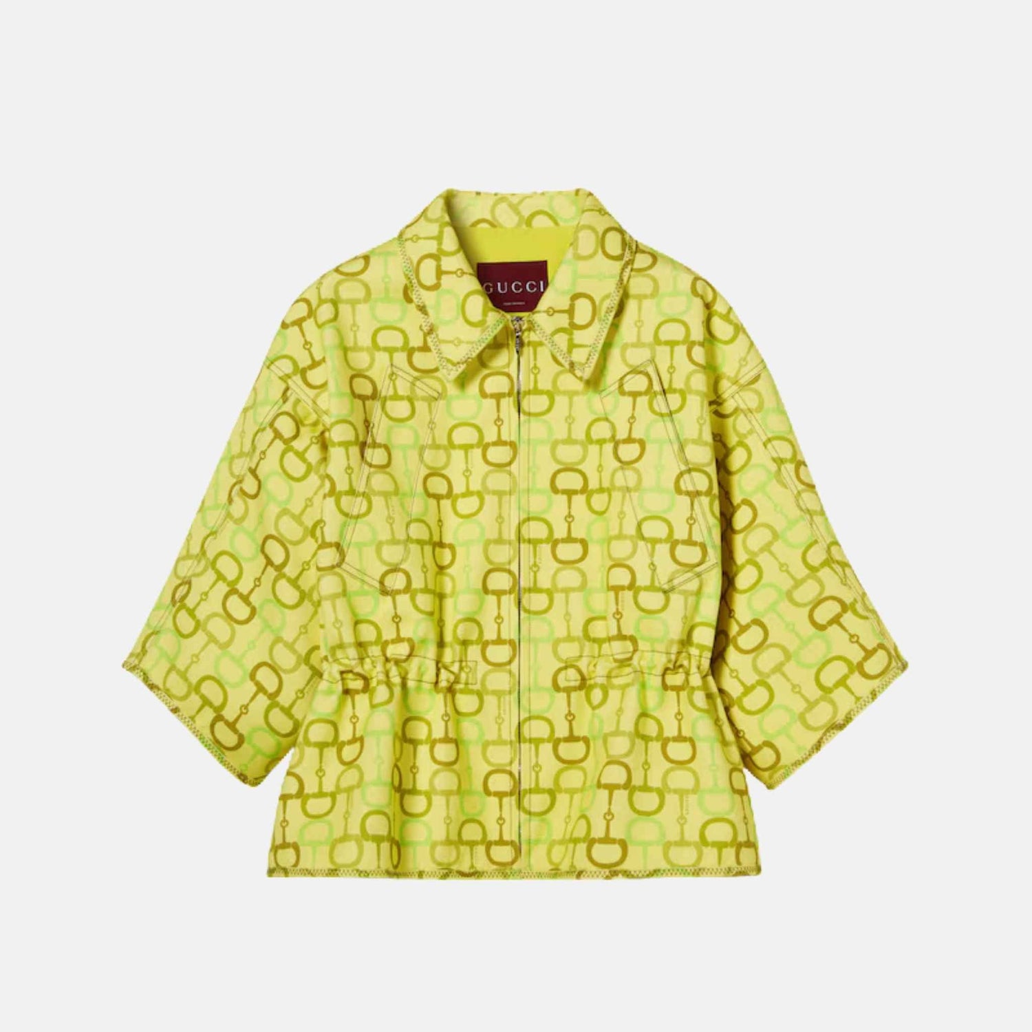 Printed Short Sleeve Boxy Jacket