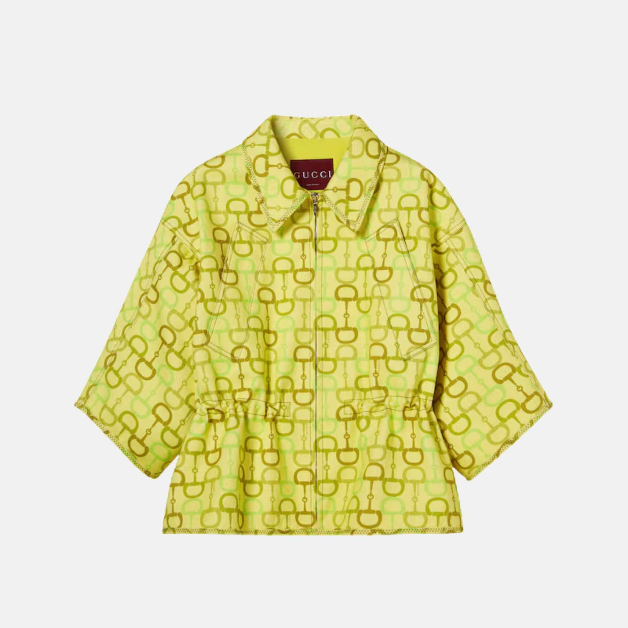 Printed Short Sleeve Boxy Jacket