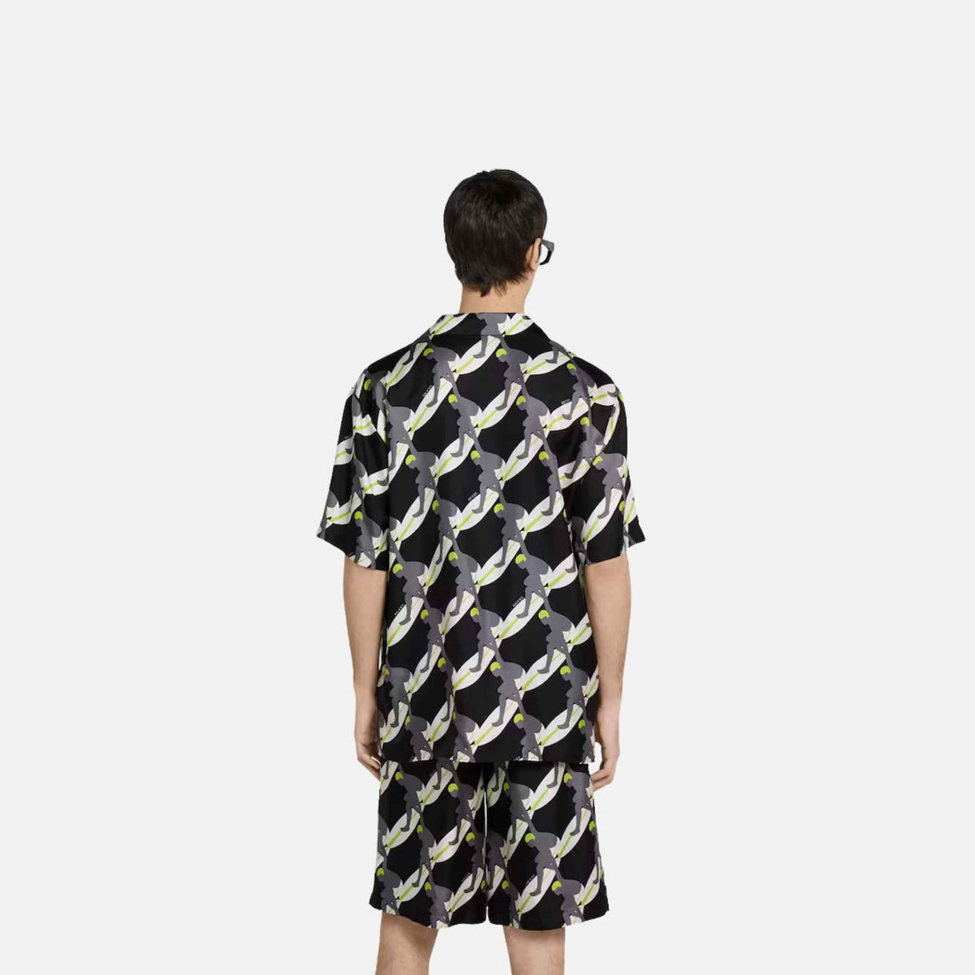 Printed Silk Bowling Shirt