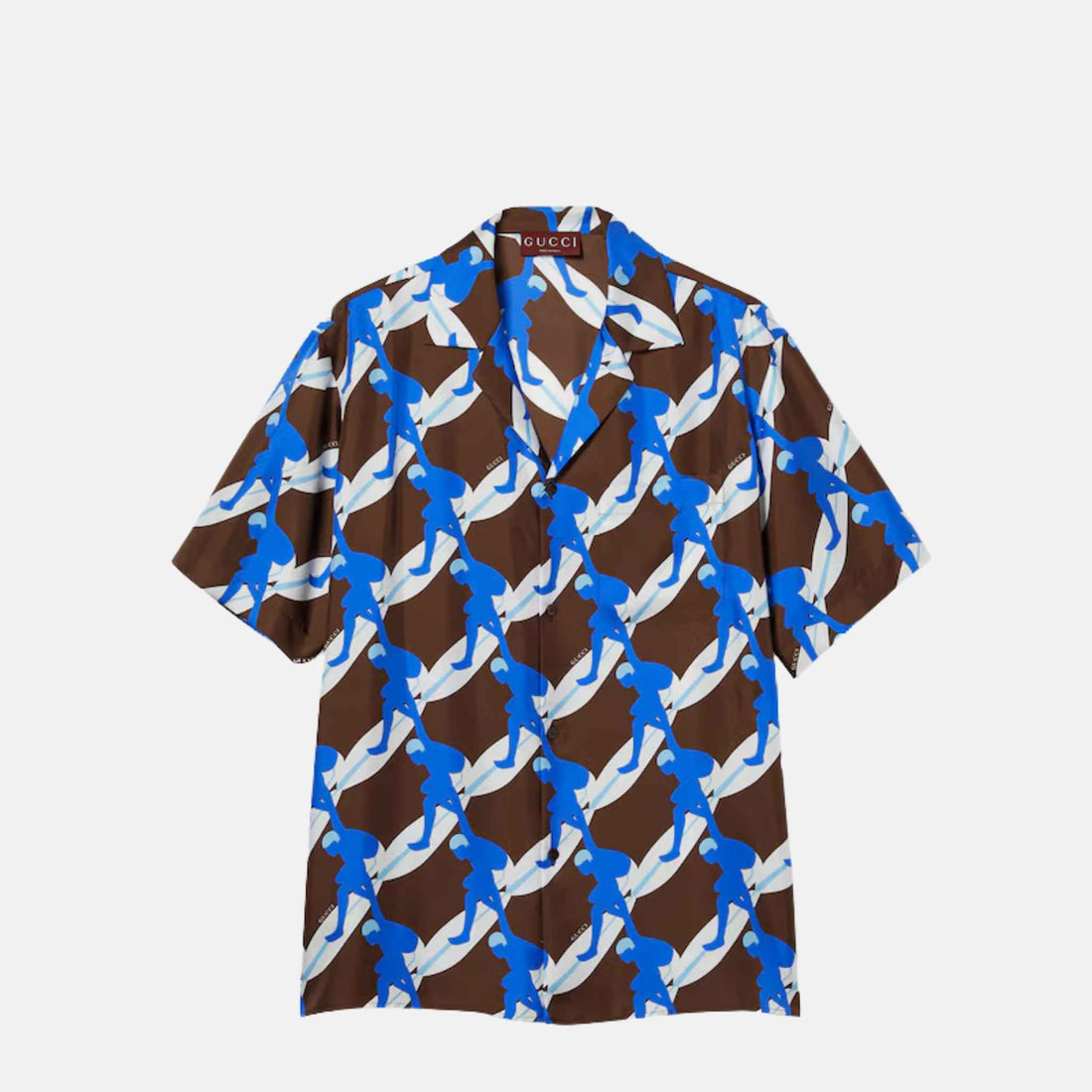 Printed Silk Bowling Shirt