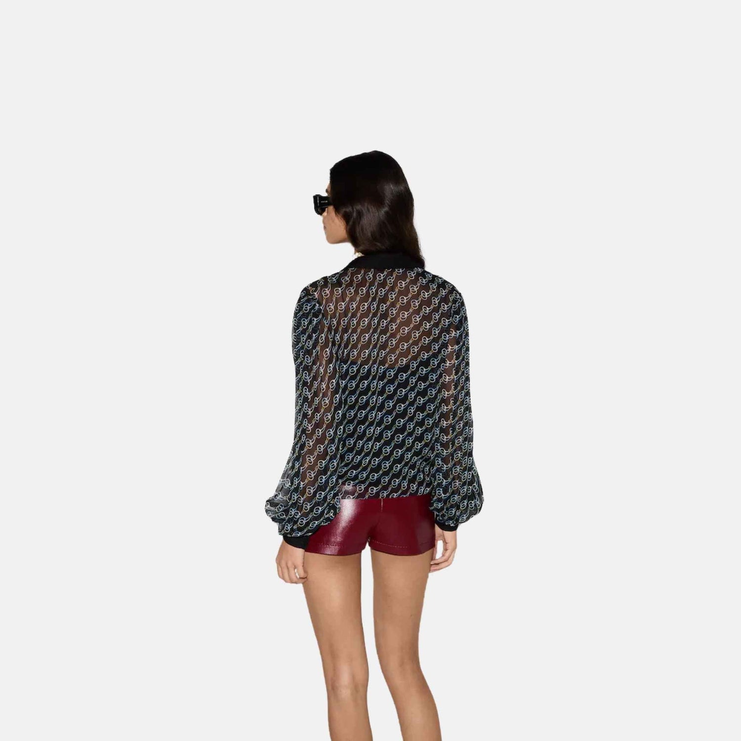 Printed Silk Creponne Shirt