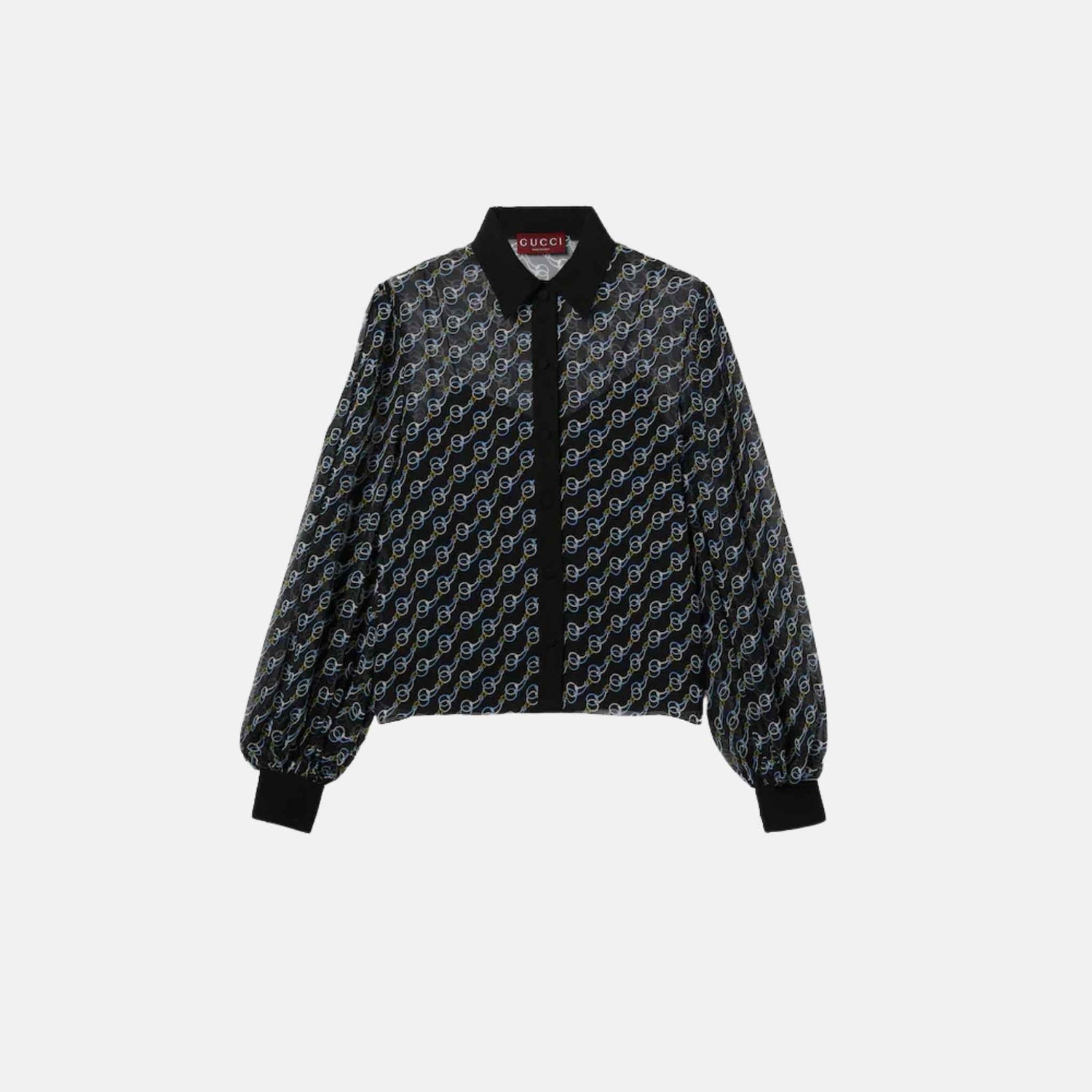 Printed Silk Creponne Shirt