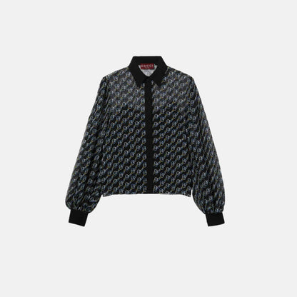 Printed Silk Creponne Shirt
