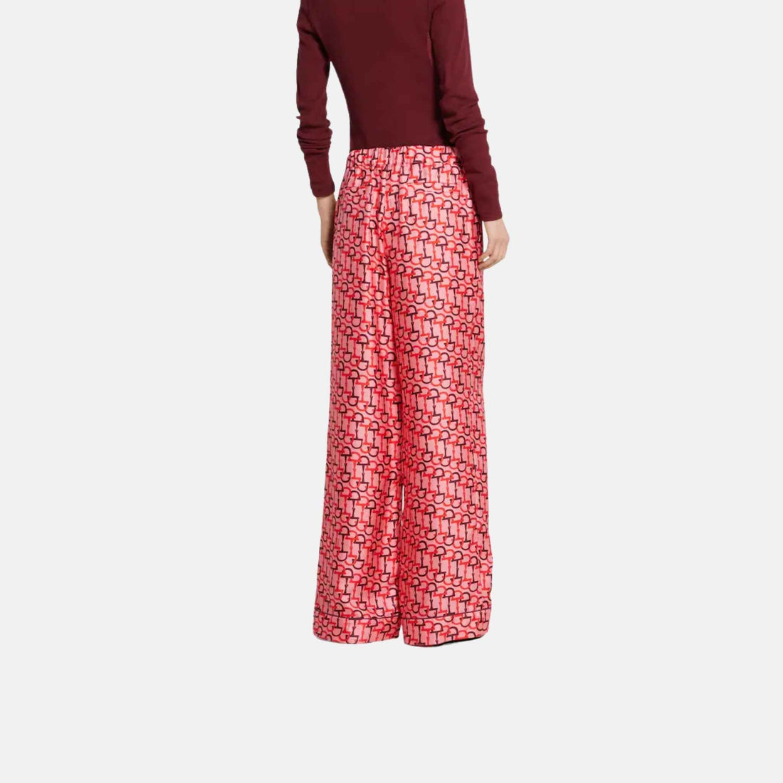 Printed Silk Pants