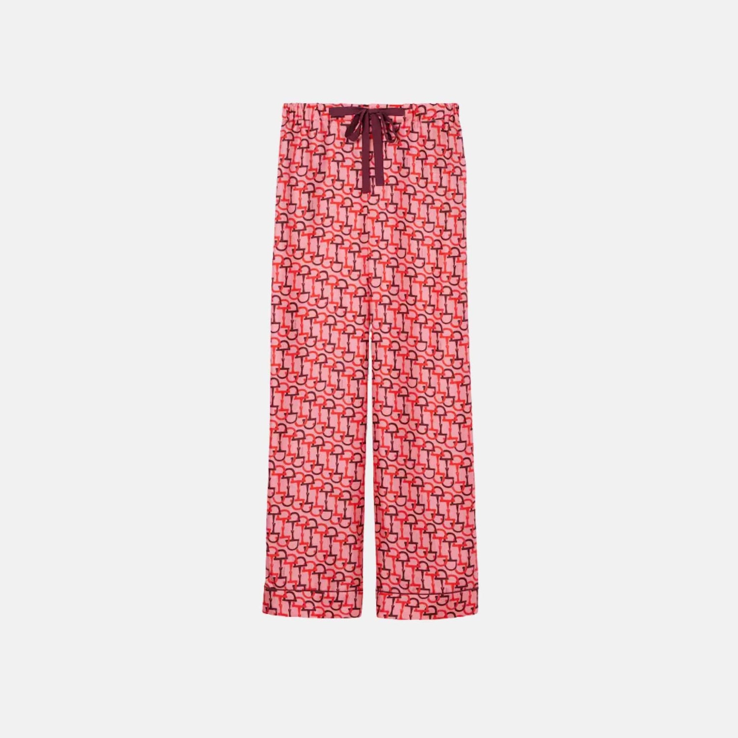 Printed Silk Pants
