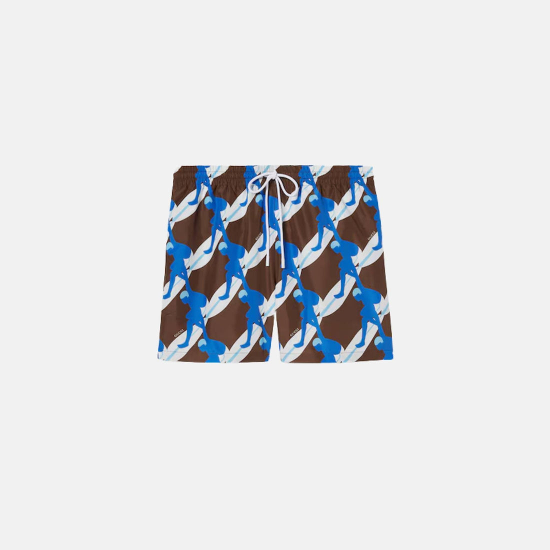 Printed Technical Poplin Swim Short