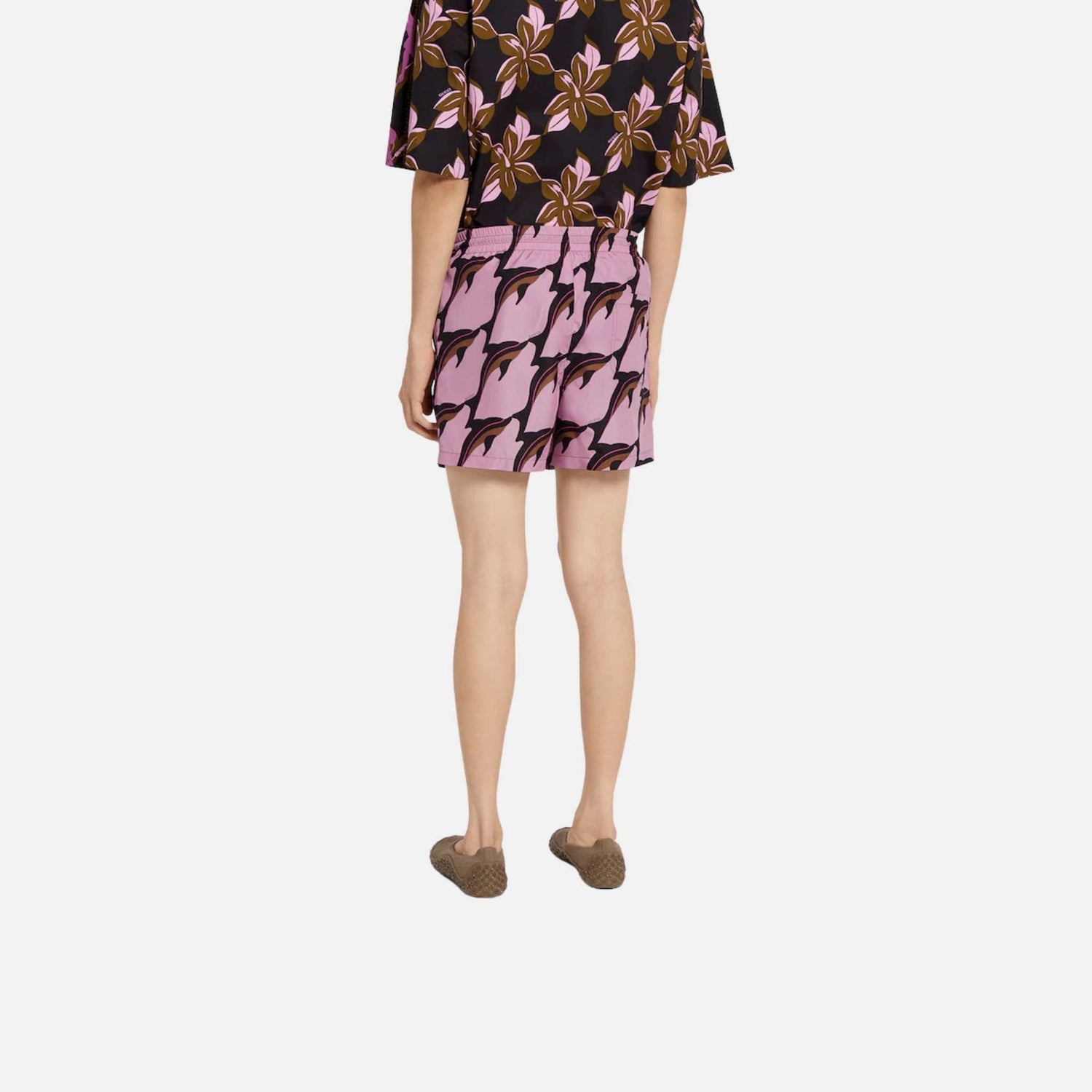 Printed Technical Poplin Swim Short