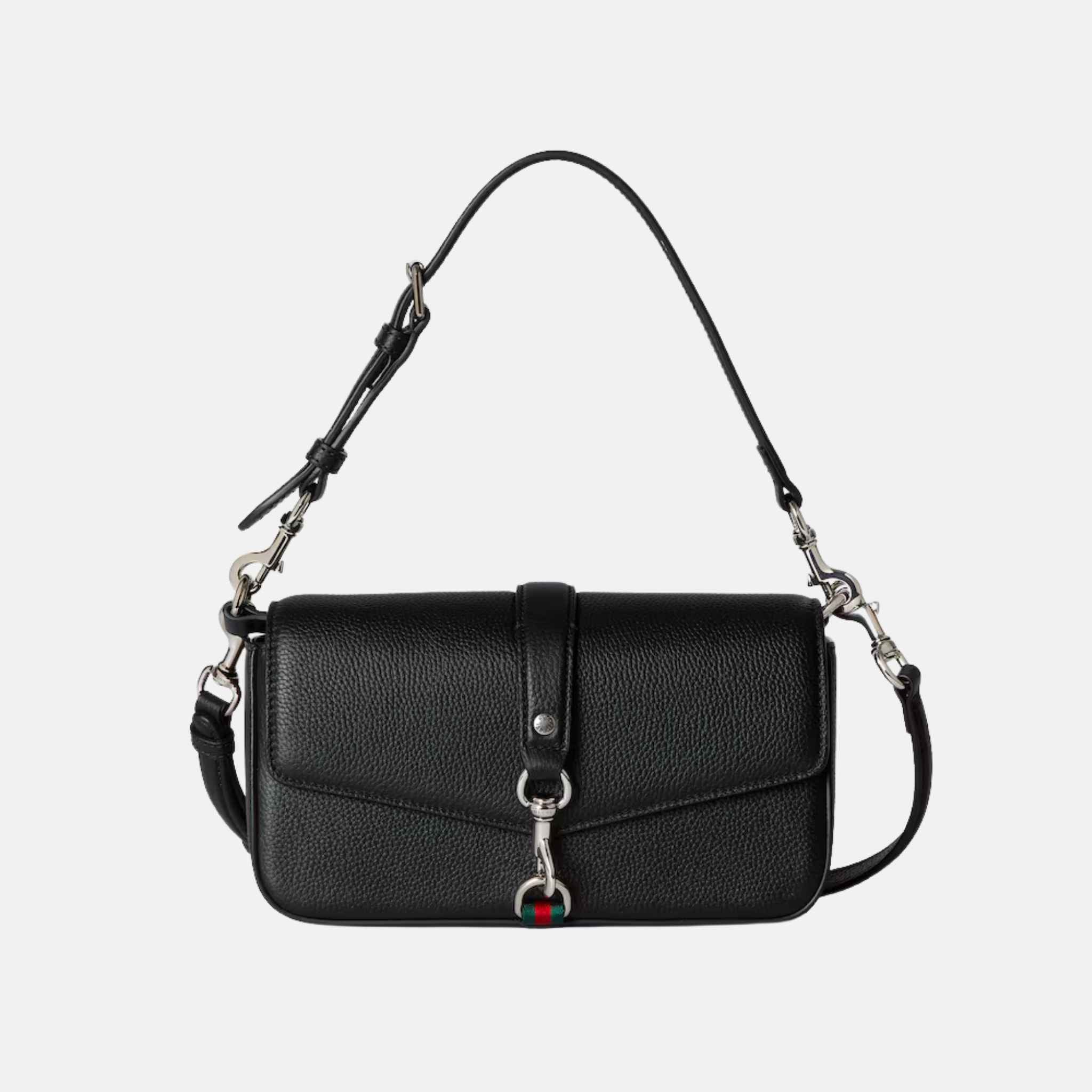 Small Crossbody Bag With Hook Closure