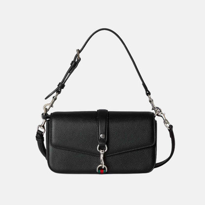 Small Crossbody Bag With Hook Closure