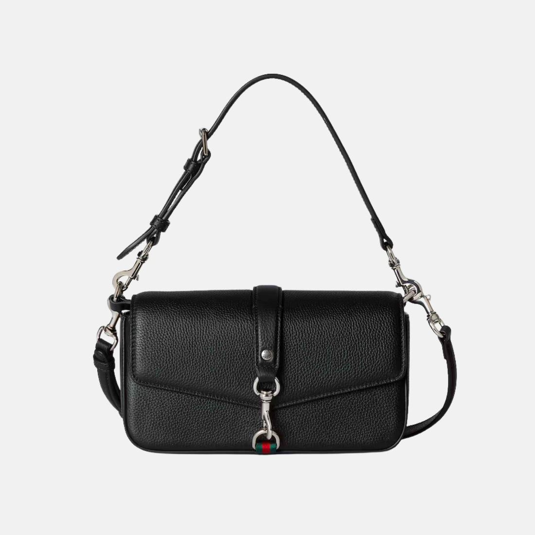 Small Crossbody Bag With Hook Closure