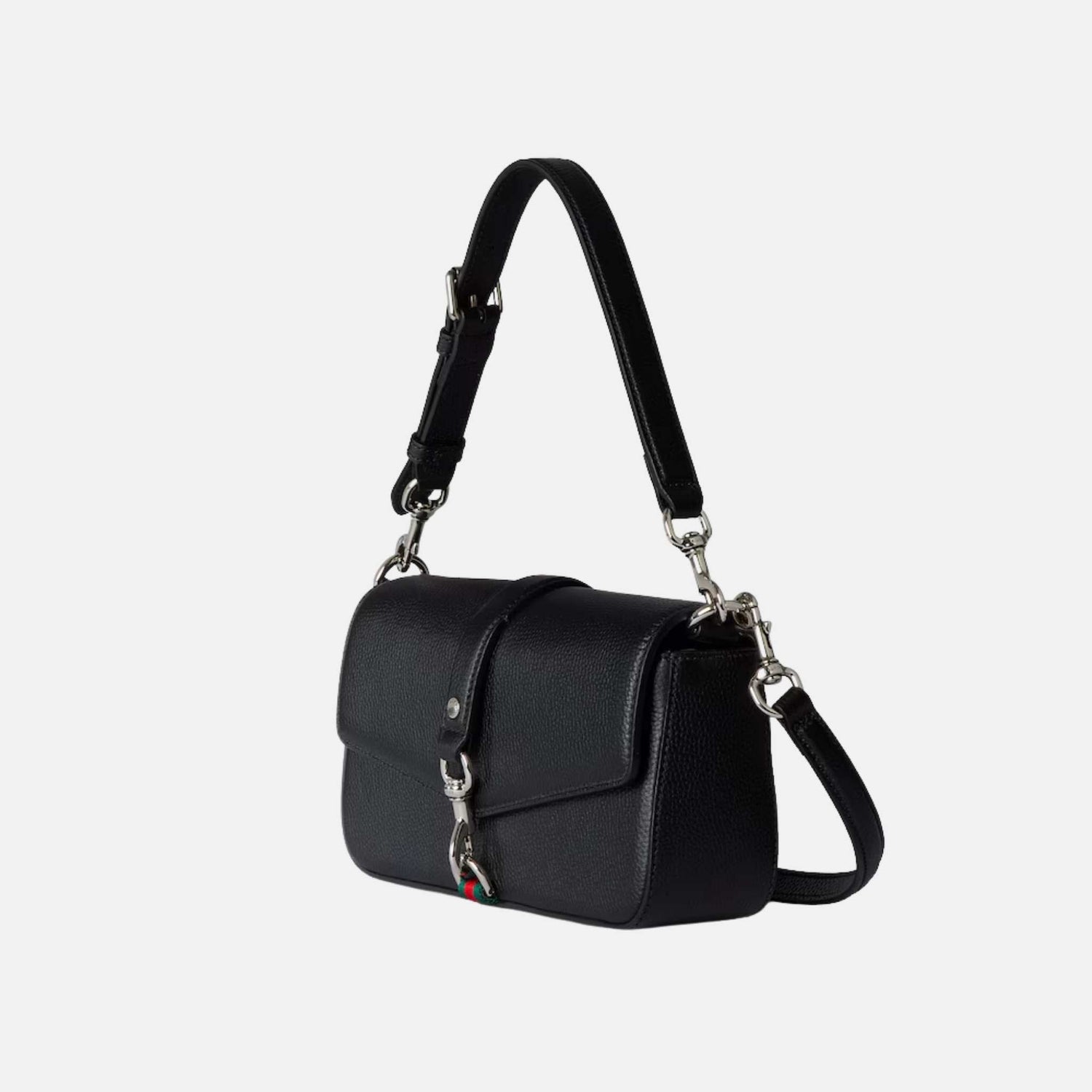 Small Crossbody Bag With Hook Closure