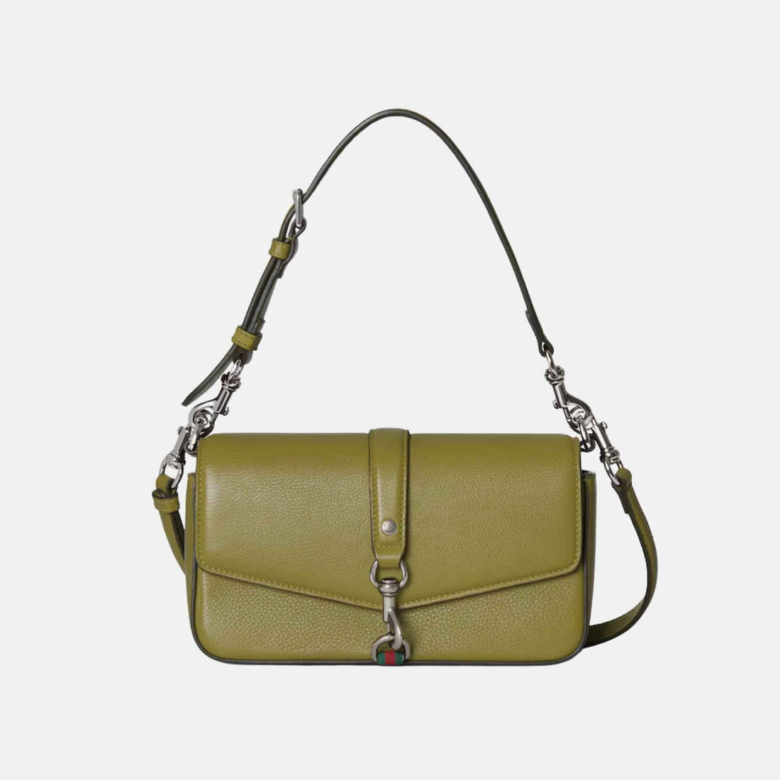 Small Crossbody Bag With Hook Closure
