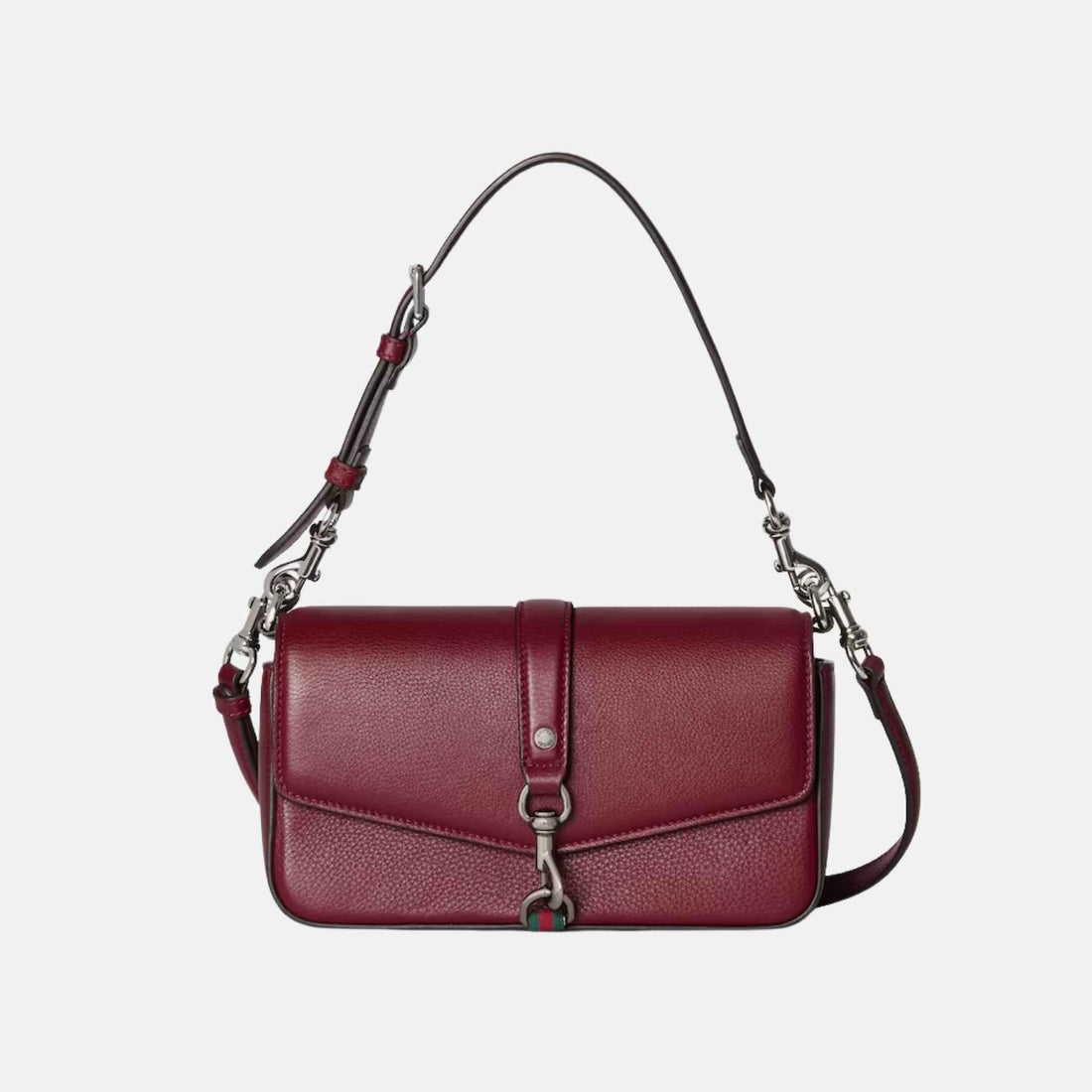 Small Crossbody Bag With Hook Closure