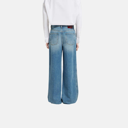 Wide Leg Denim Pants