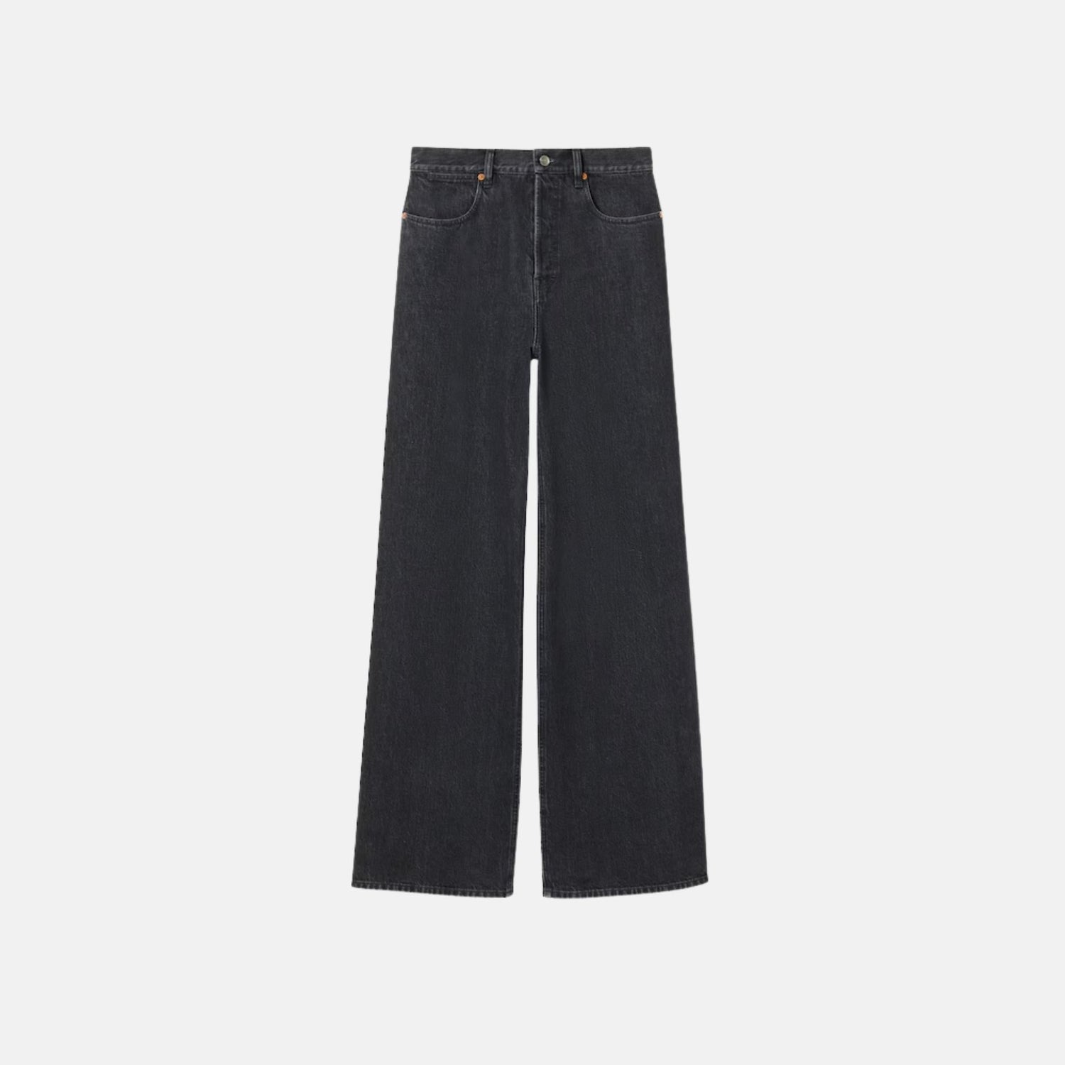 Wide Leg Denim Trousers
