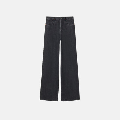 Wide Leg Denim Trousers