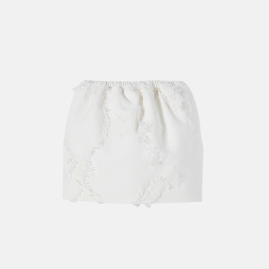 Wool Blend Fil Coupe Mini Skirt