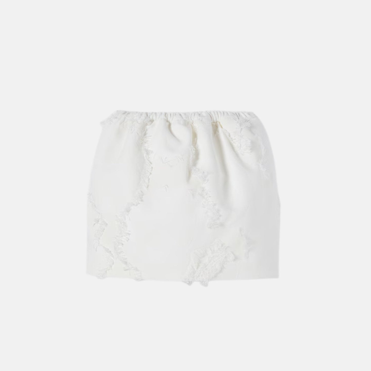 Wool Blend Fil Coupe Mini Skirt