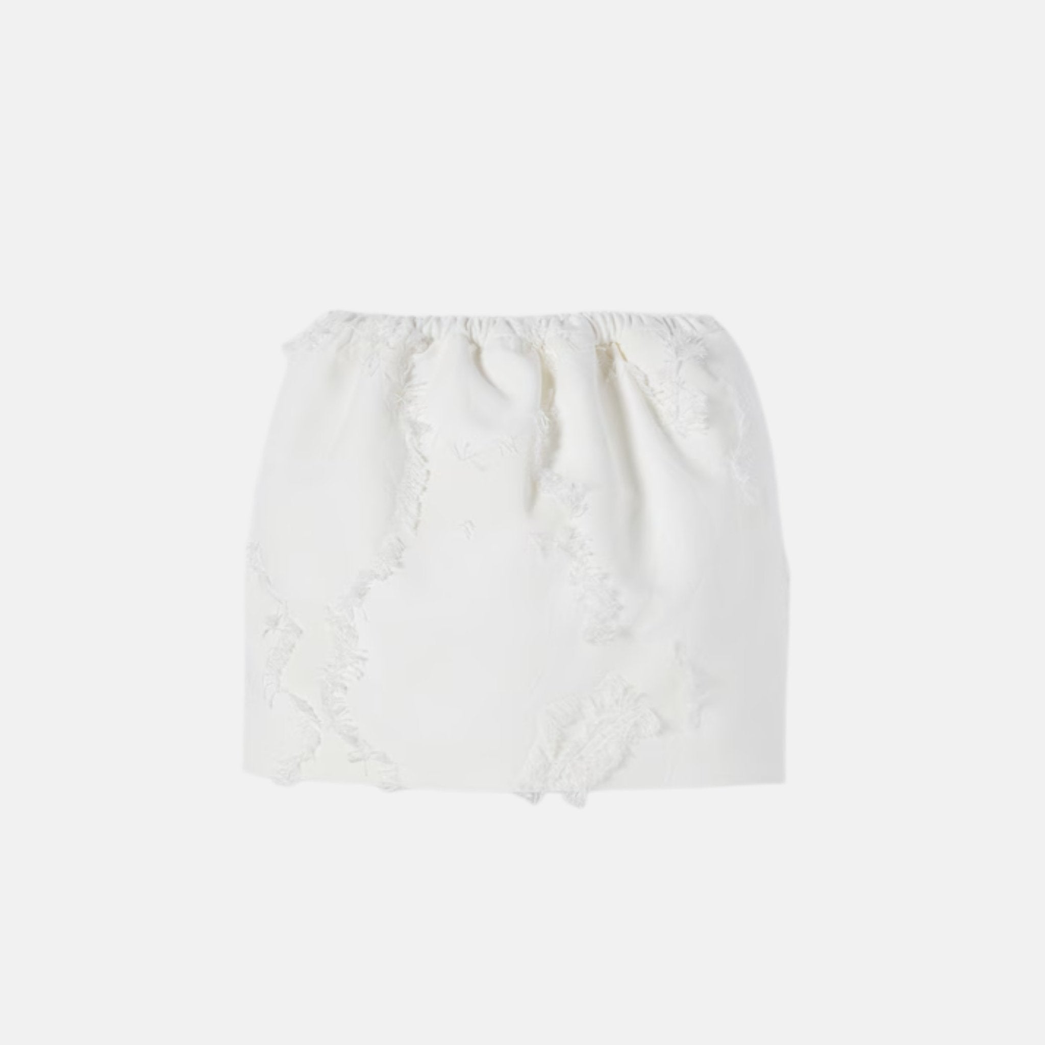 Wool Blend Fil Coupe Mini Skirt