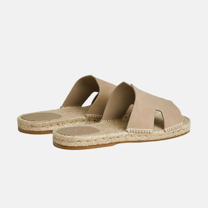 Antigua Espadrille In Suede Goatskin