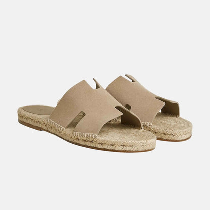 Antigua Espadrille In Suede Goatskin