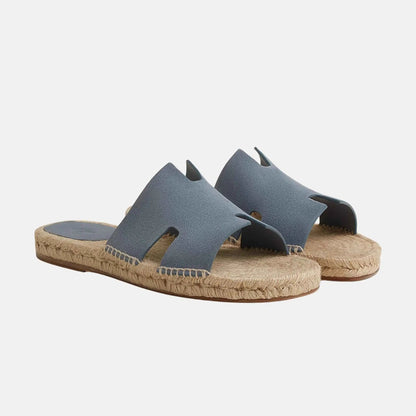 Antigua Espadrille In Suede Goatskin