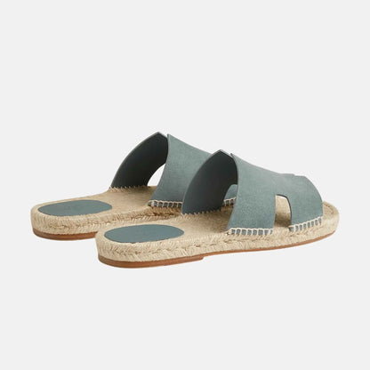 Antigua Espadrille In Suede Goatskin