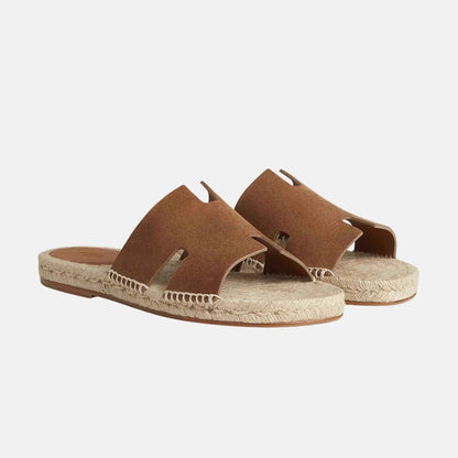 Antigua Espadrille In Suede Goatskin
