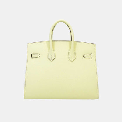 Birkin 25 Epsom Sellier Jaune Milton PHW