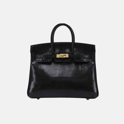 Birkin 25 Lizard Black GHW