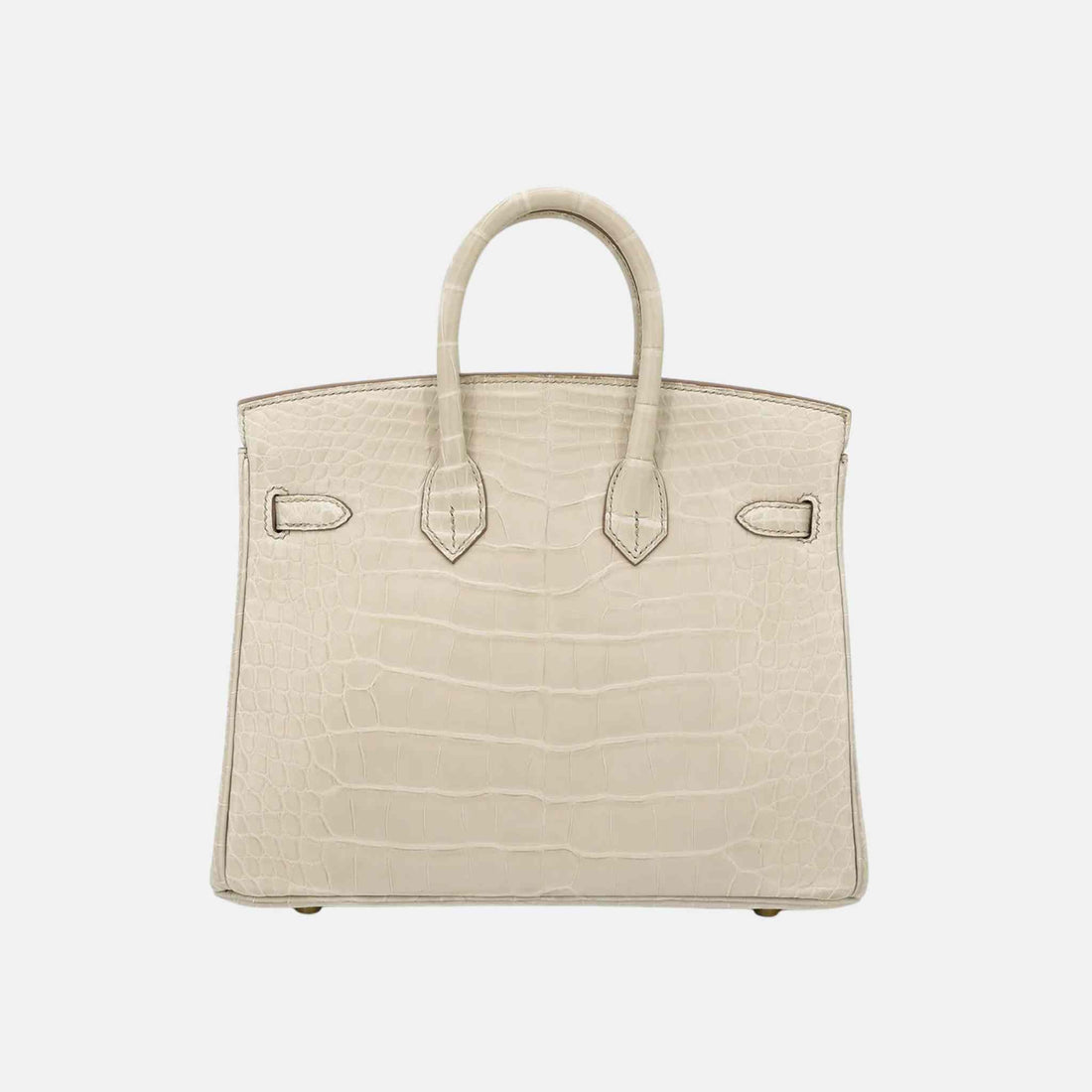 Birkin 25 Matte Alligator Beton GHW