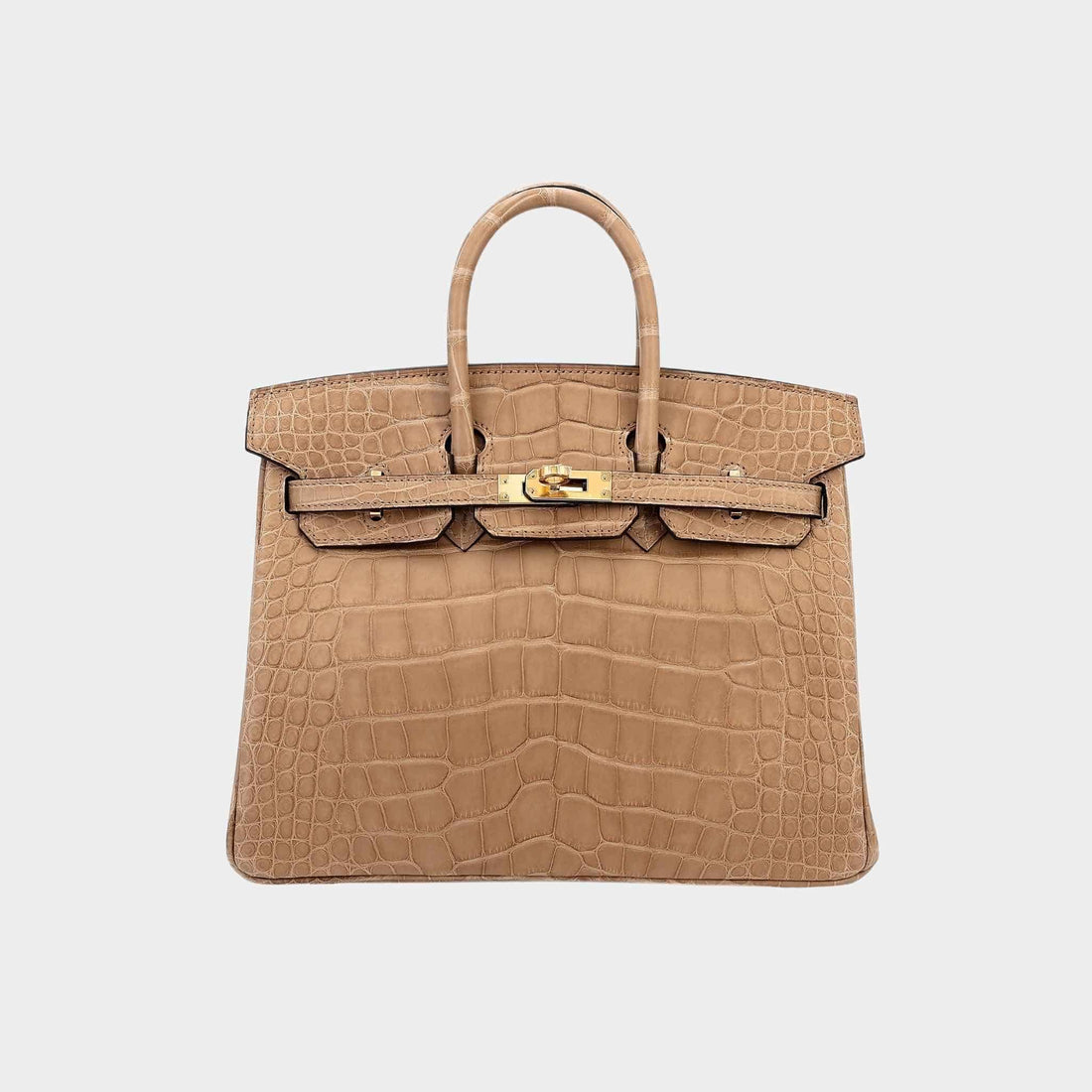 Birkin 25 Matte Alligator Chai GHW