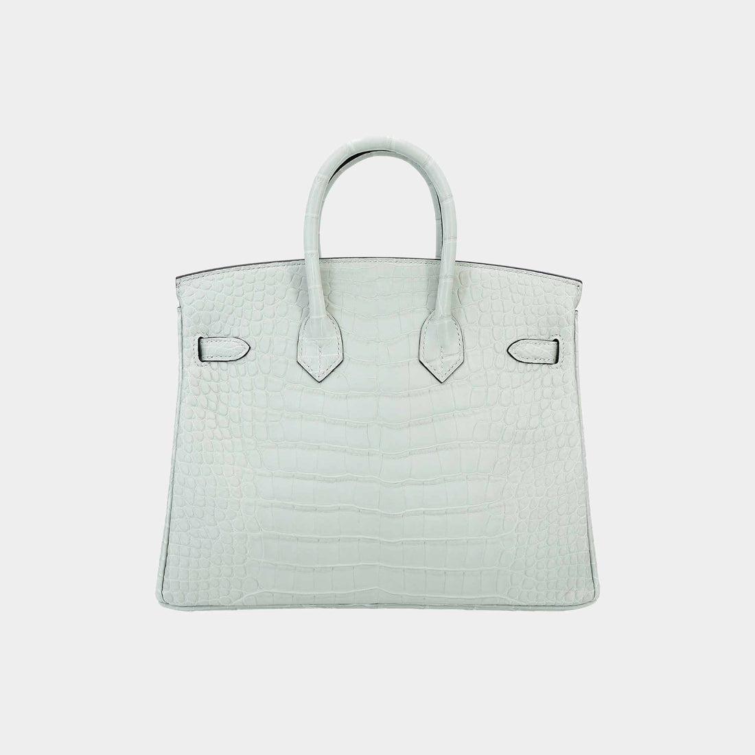 Birkin 25 Matte Alligator Gris Neve PHW