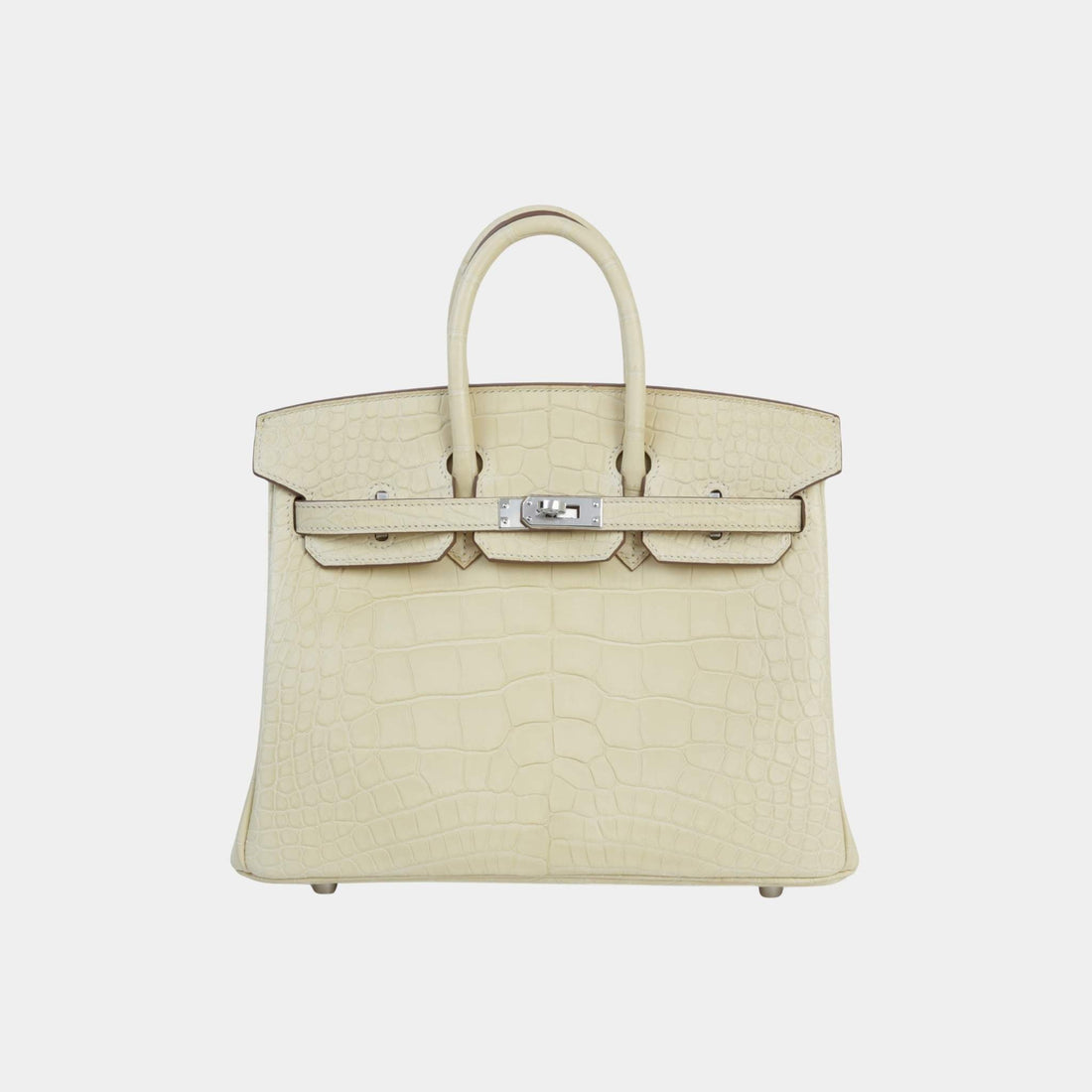 Birkin 25 Matte Alligator Vanille PHW