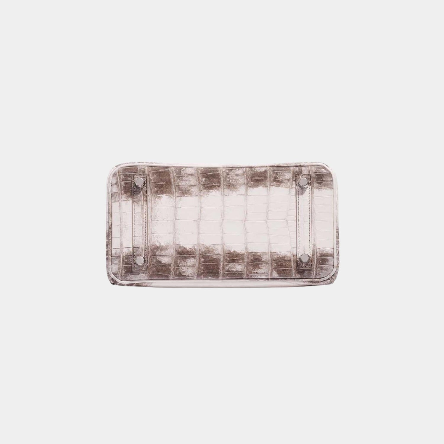 Birkin 25 Niloticus Crocodile Himalaya Blanc