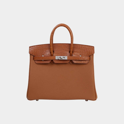 Birkin 25 Touch Matte Alligator Togo PHW
