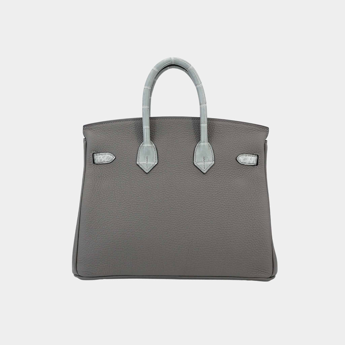 Birkin 25 Touch Togo-Matte Alligator Gris Meyer/Gris Ciment PHW