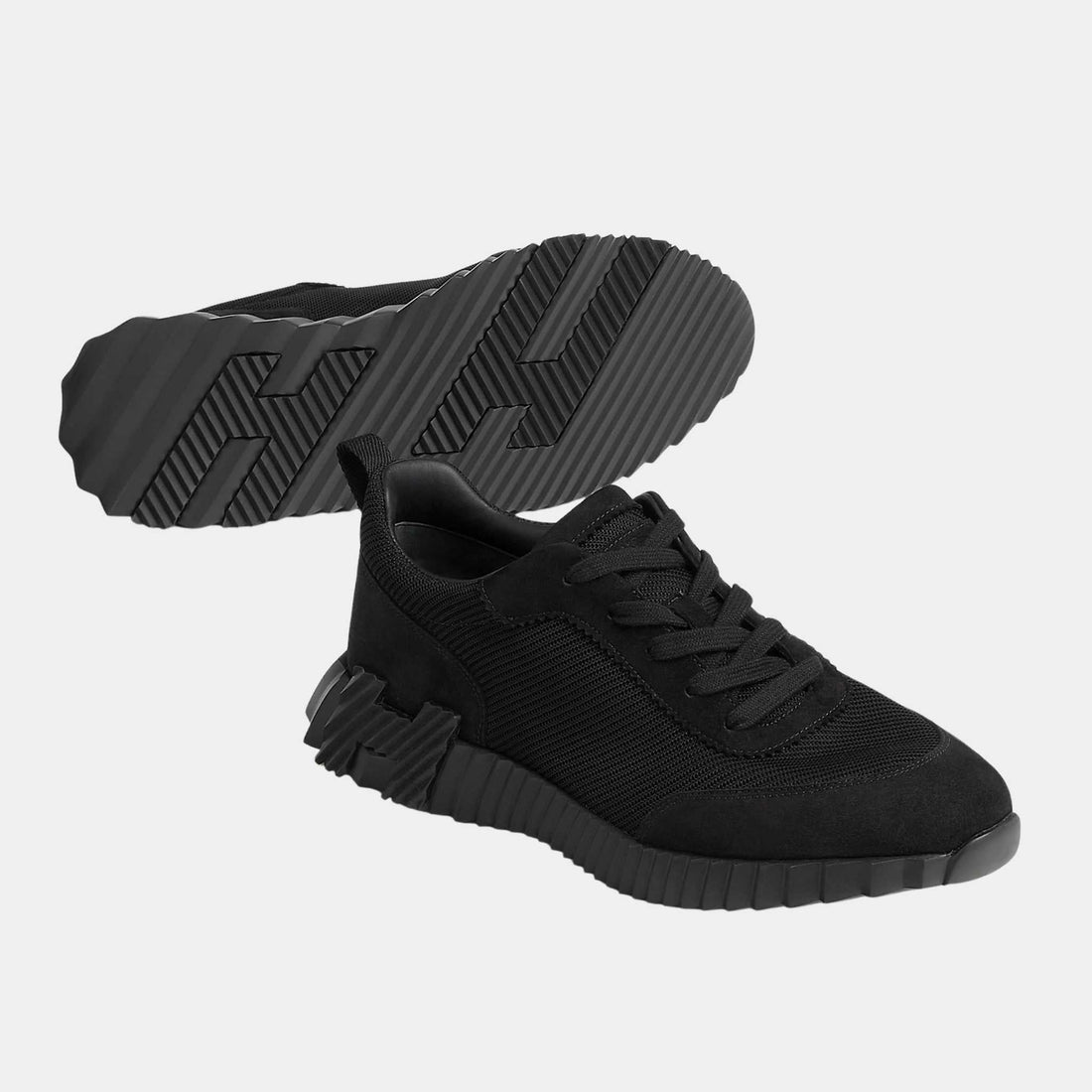 Bouncing Sneaker in Technical Mesh and Suede Men