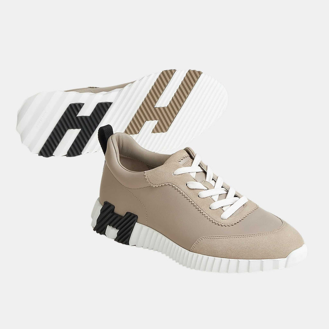 Bouncing Sneaker Suede Toe Cap Calfskin Men