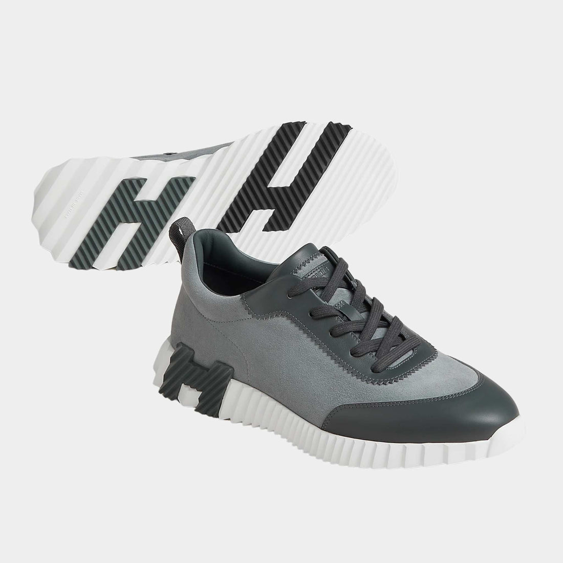 Bouncing Sneaker in Suede and Calfskin Men