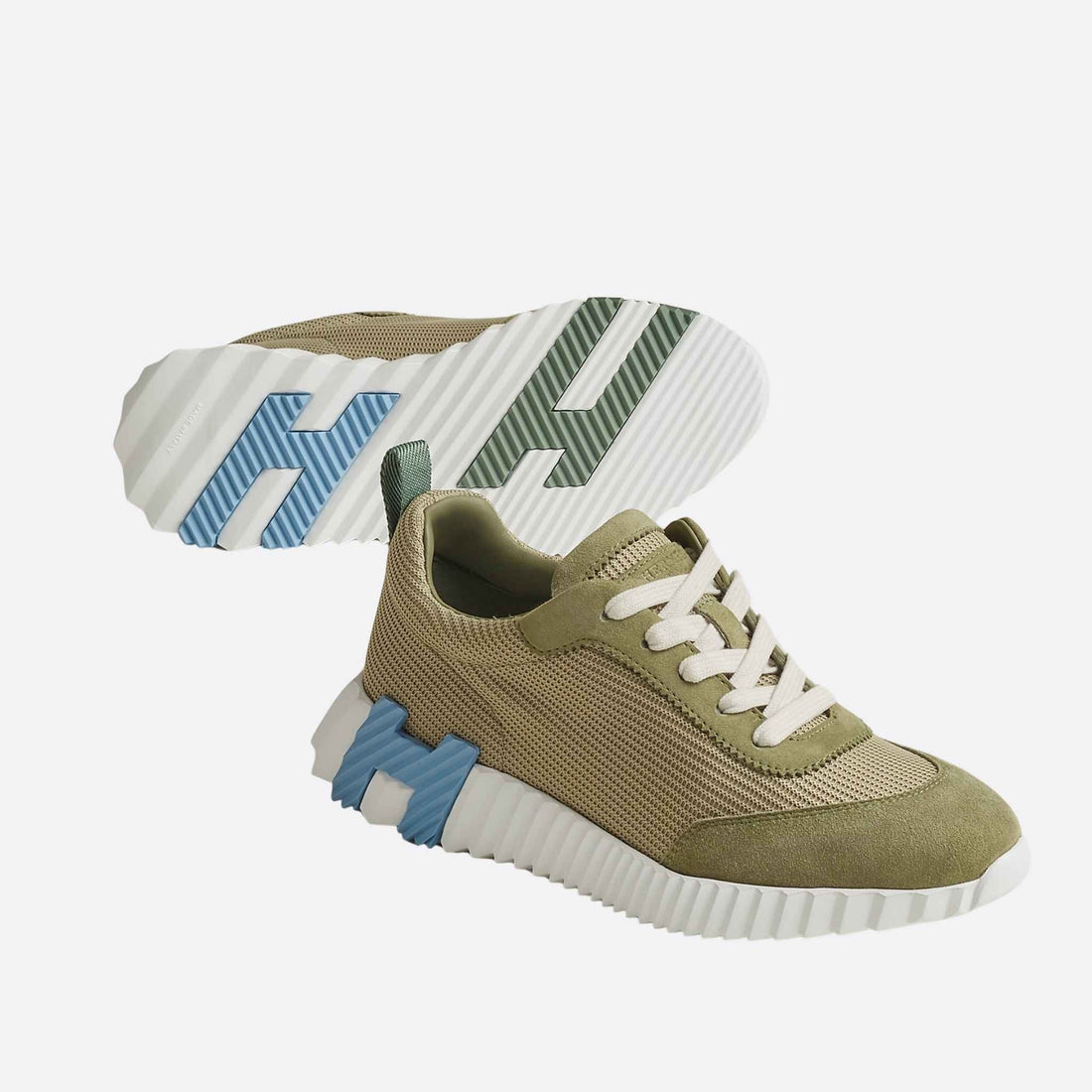 Bouncing Sneaker Technical Mesh Suede Women