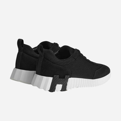 Bouncing Sneaker Textured Mesh Suede Women