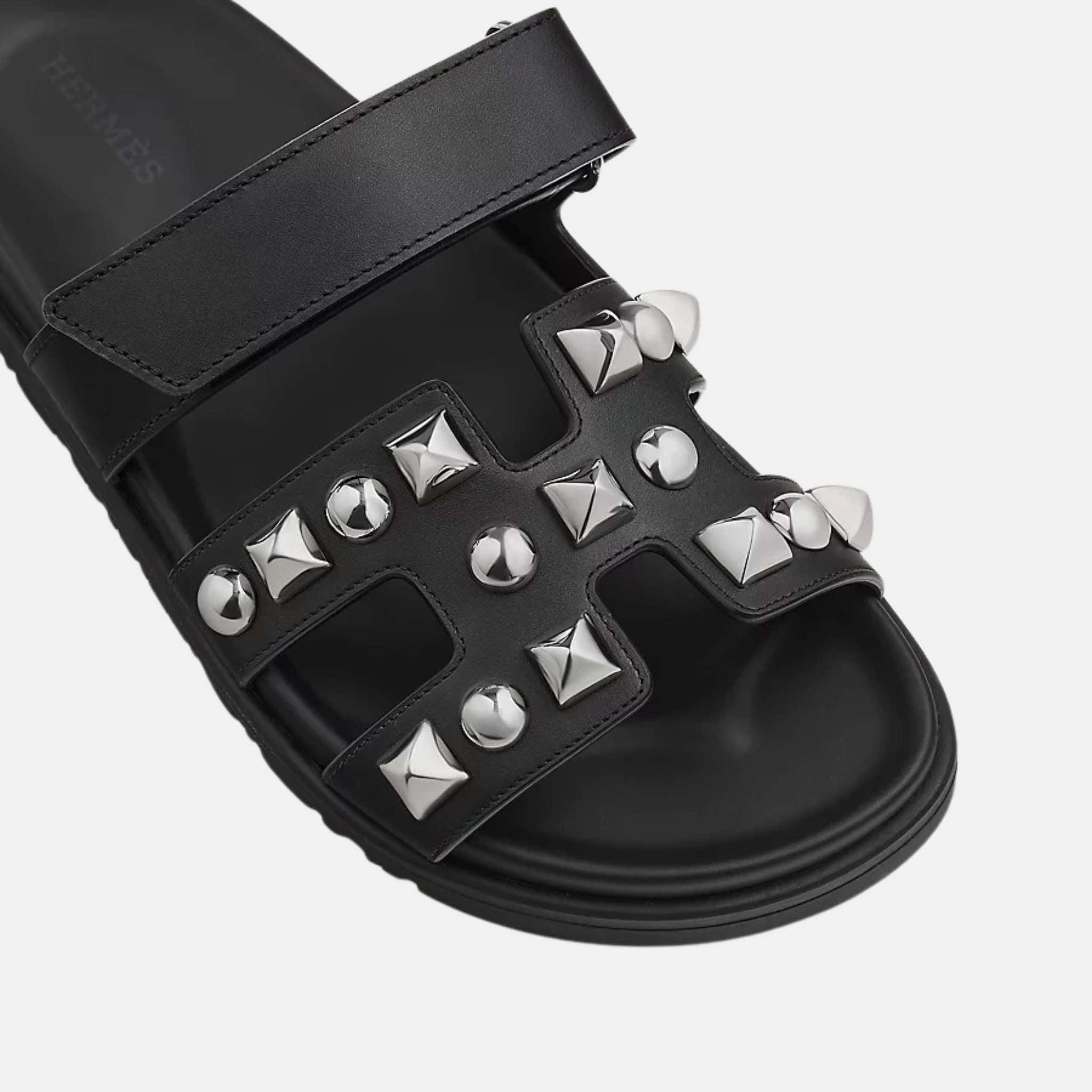 Chypre Sandal Calfskin With Medor Studs Women