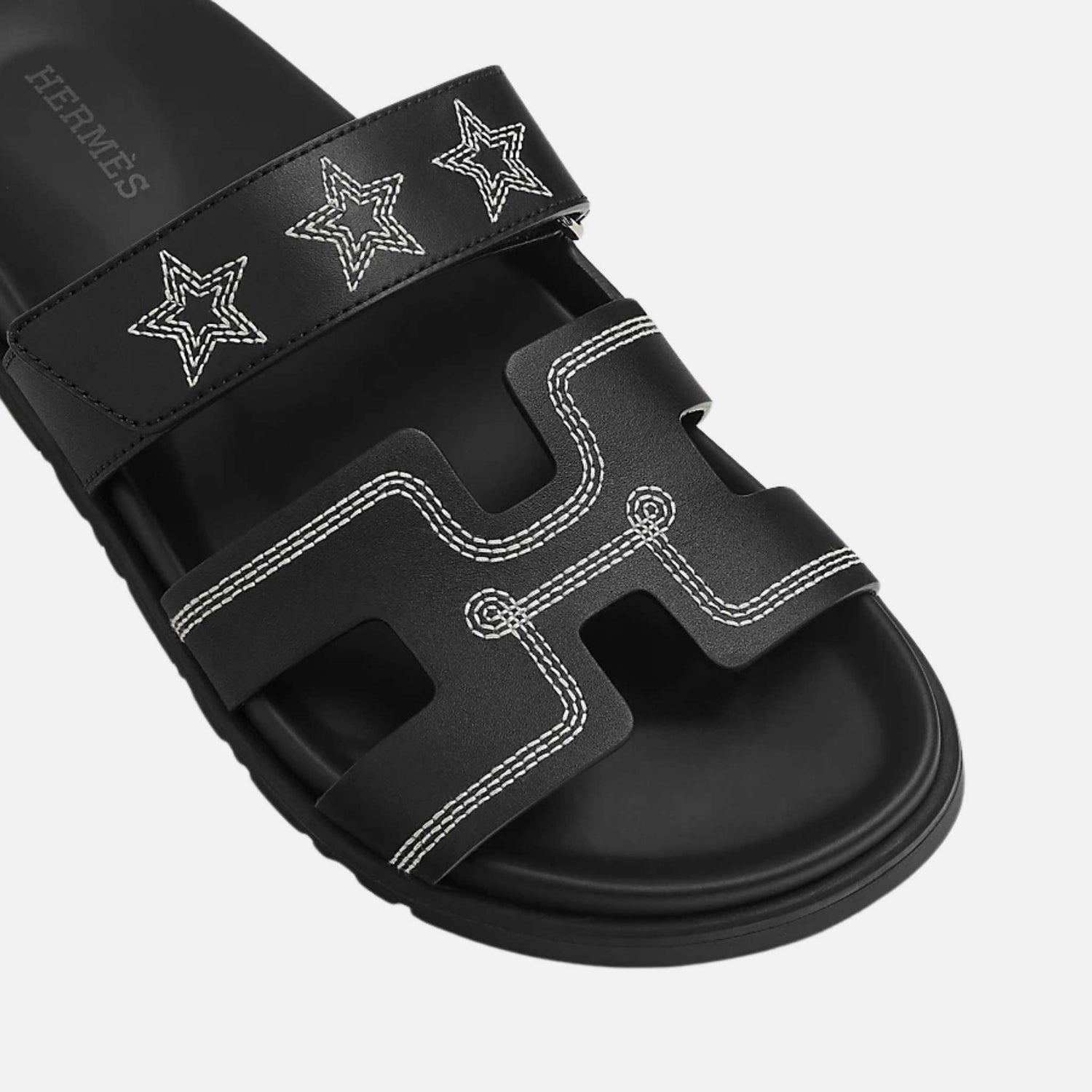 Chypre Sandal Embroidered Calfskin Stars Women