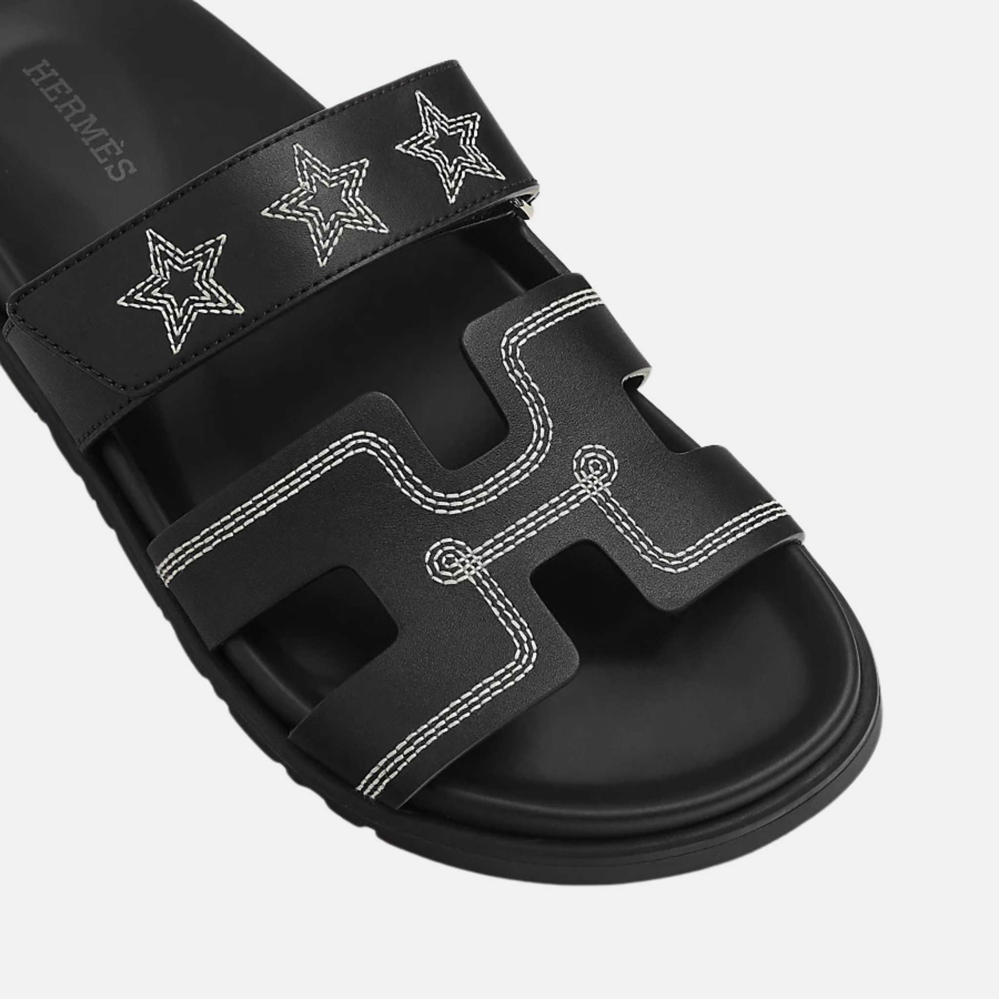 Chypre Sandal Embroidered Calfskin Stars Women