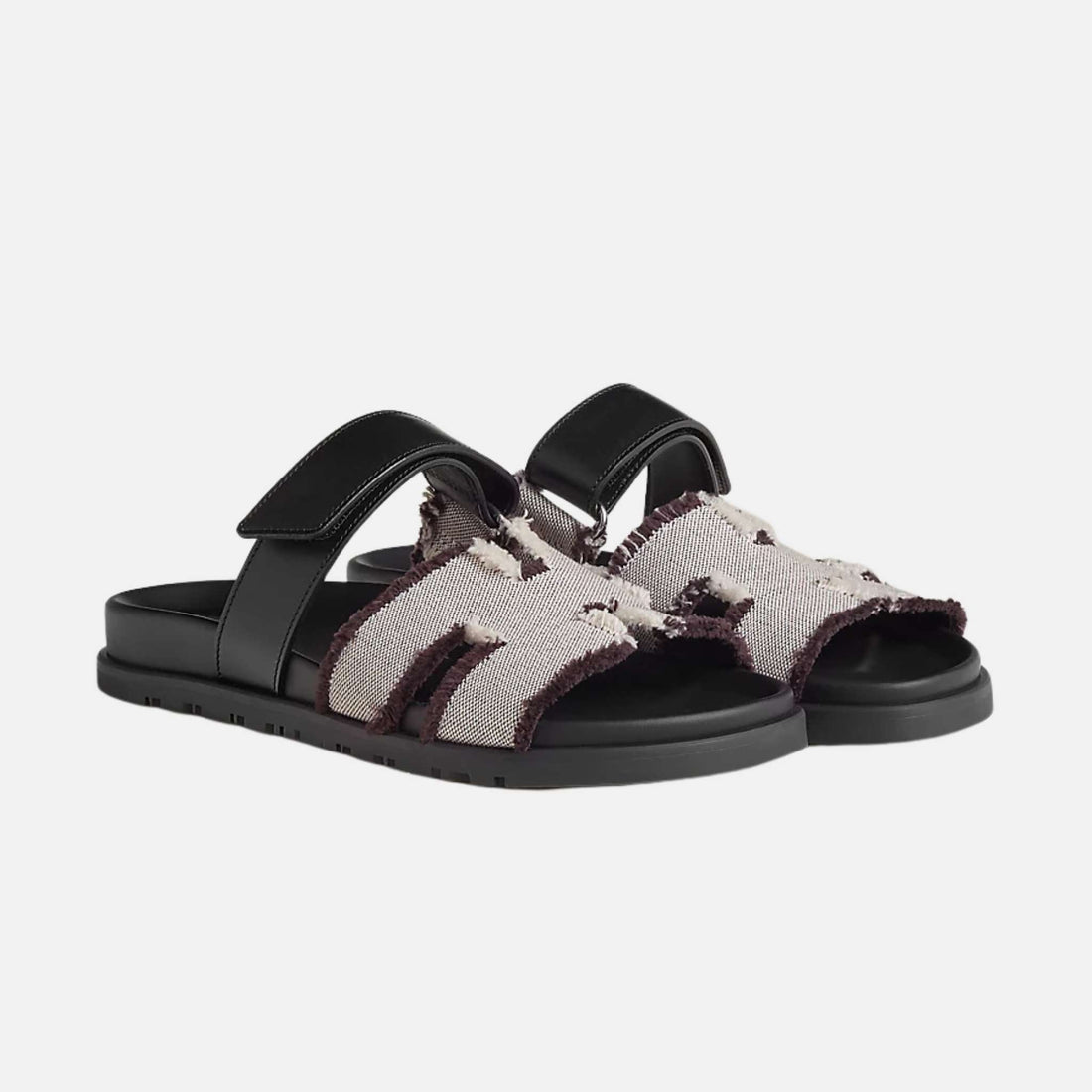 Chypre Sandal Fringed H Canvas Women